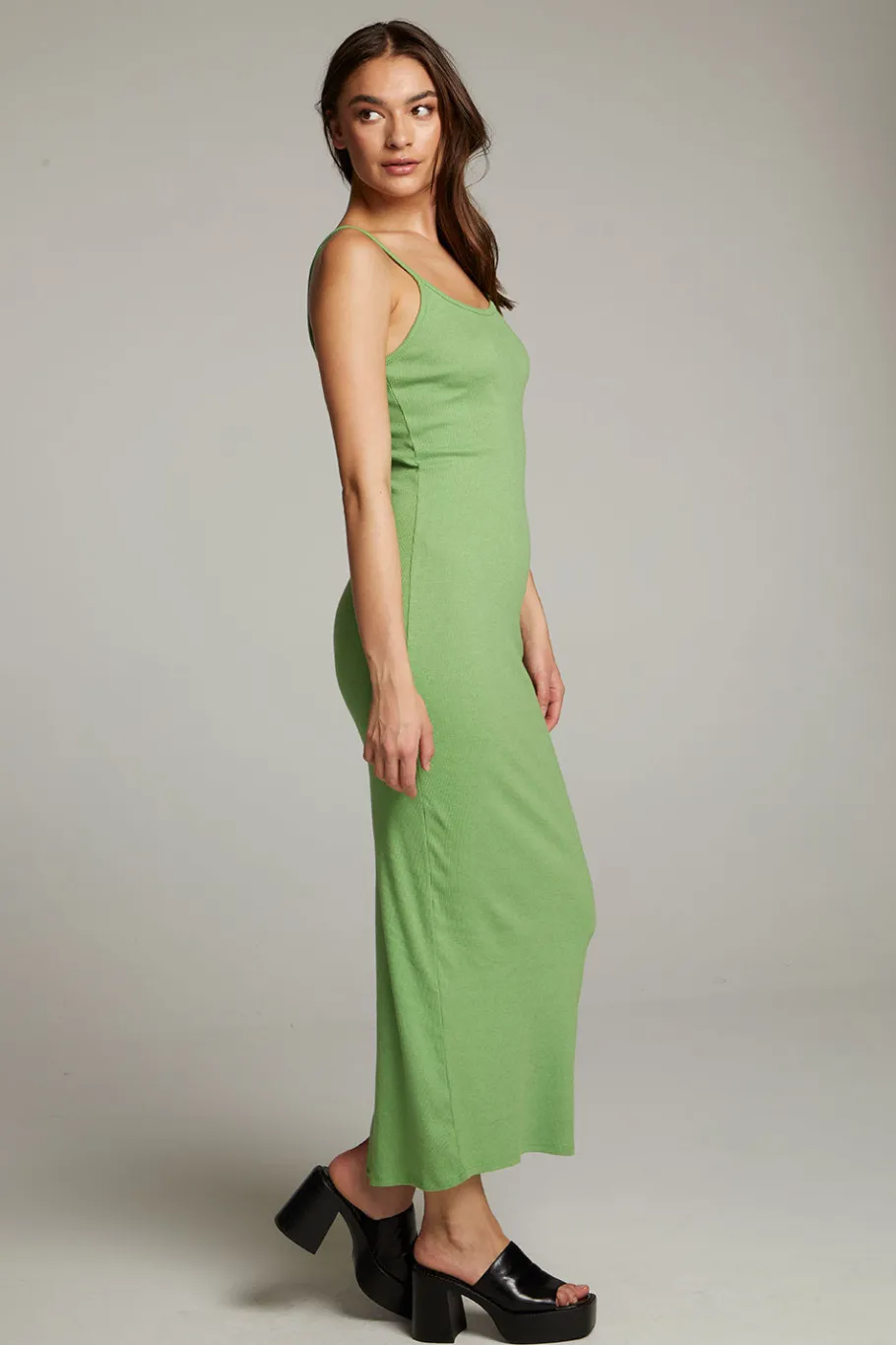 Outlet Chaser Brand Emma Piquant Green Maxi Dress