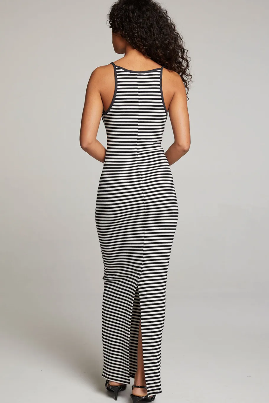 New Chaser Brand Emma Punk Stripe Maxi Dress