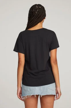 Cheap Chaser Brand Everyday Essential Black V-neck Tee