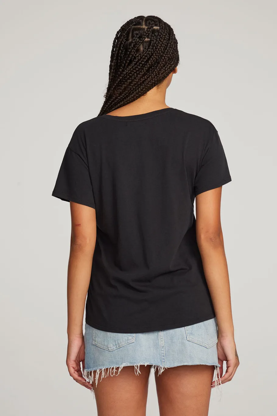 Cheap Chaser Brand Everyday Essential Black V-neck Tee