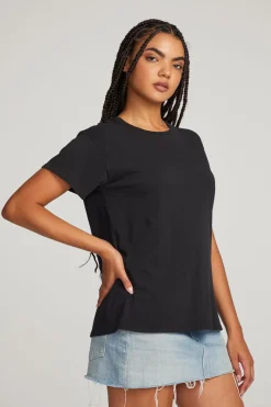 Discount Chaser Brand Everyday Essential Black Crew Neck Tee