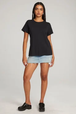 Discount Chaser Brand Everyday Essential Black Crew Neck Tee