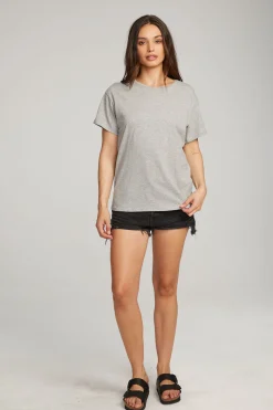 Store Chaser Brand Everyday Essential Heather Grey Crew Neck Tee