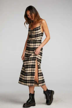 Store Chaser Brand Flannel Midi Slip Dress