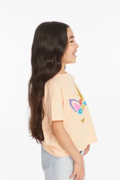 Best Chaser Brand Floral Unicorn Girls Tee