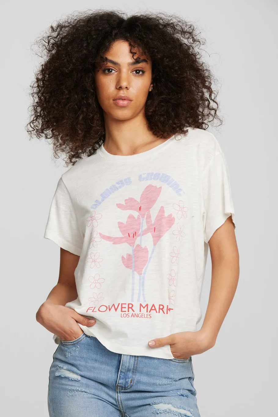 Discount Chaser Brand Flower Market Tee