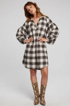 Best Chaser Brand Folk Americana Plaid Mini Dress
