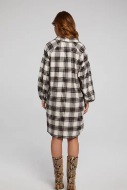 Best Chaser Brand Folk Americana Plaid Mini Dress