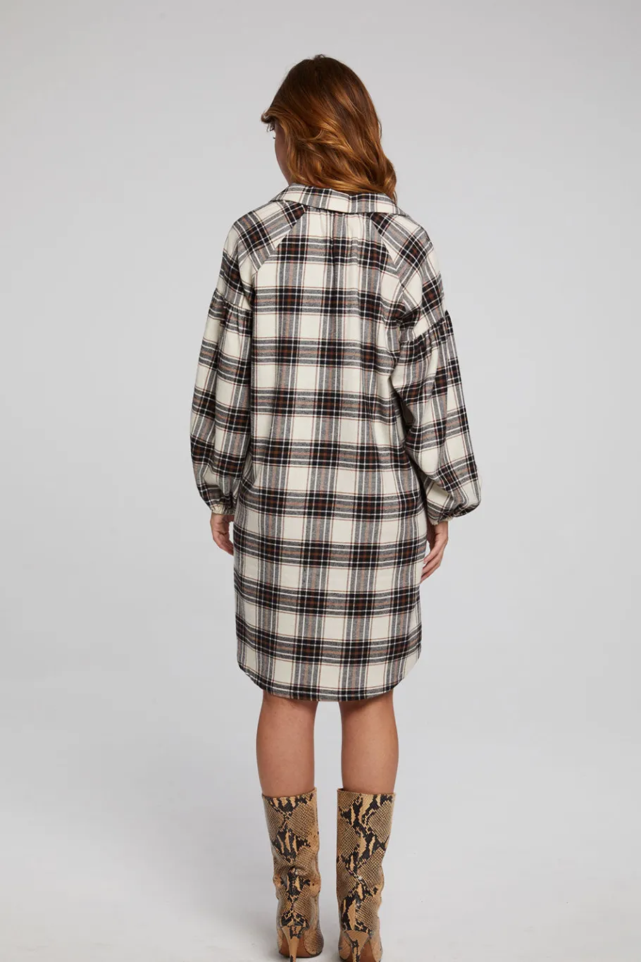 Best Chaser Brand Folk Americana Plaid Mini Dress