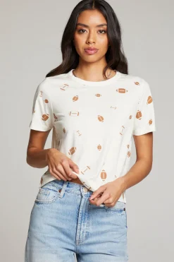 Best Sale Chaser Brand Football Party Embroidery Tee