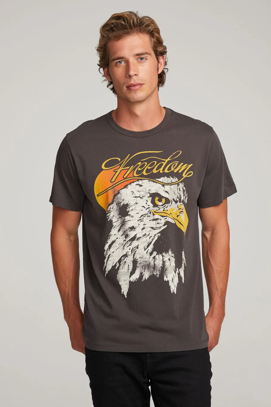 Best Sale Chaser Brand Freedom Eagle Mens Tee