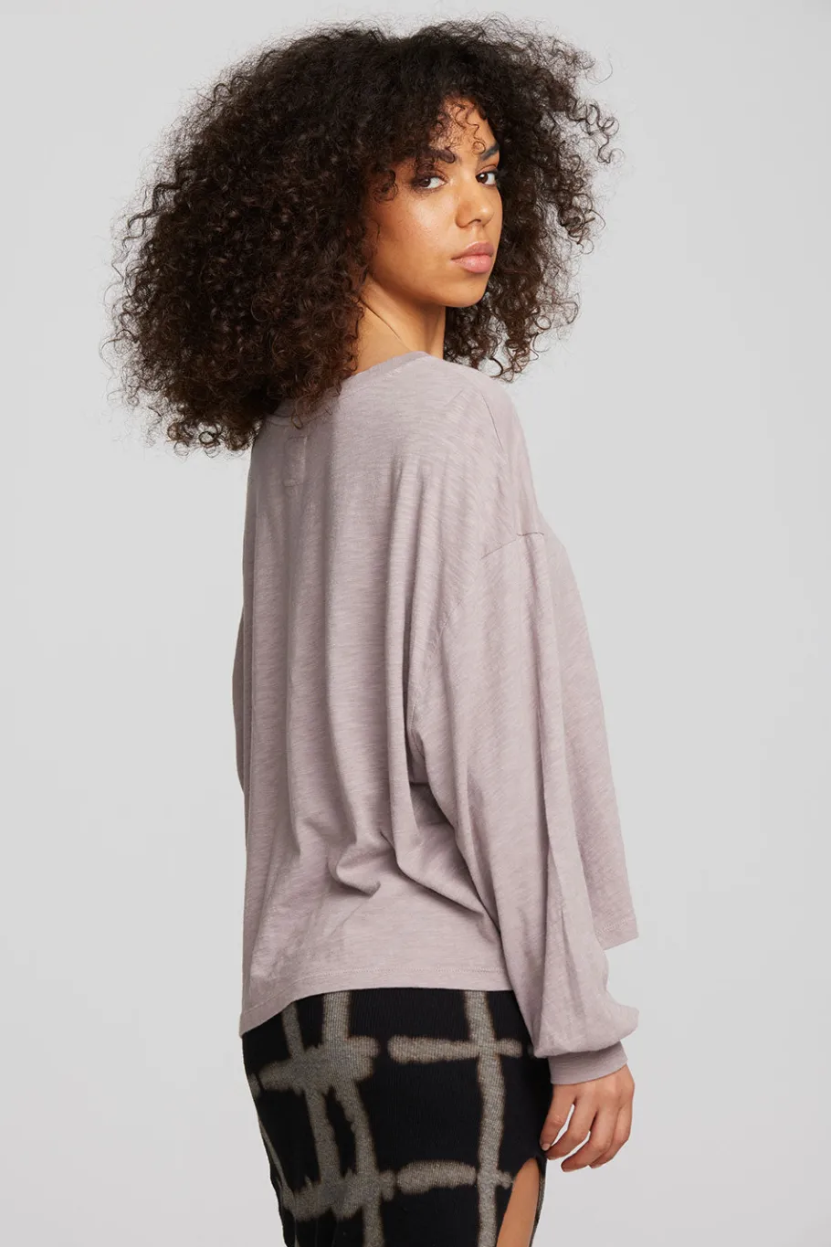 Fashion Chaser Brand Gauze Jersey Long Sleeve Tee