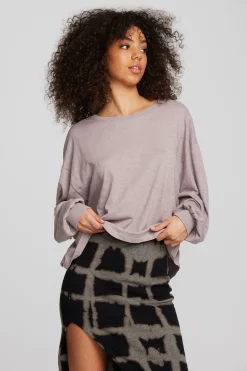 Fashion Chaser Brand Gauze Jersey Long Sleeve Tee