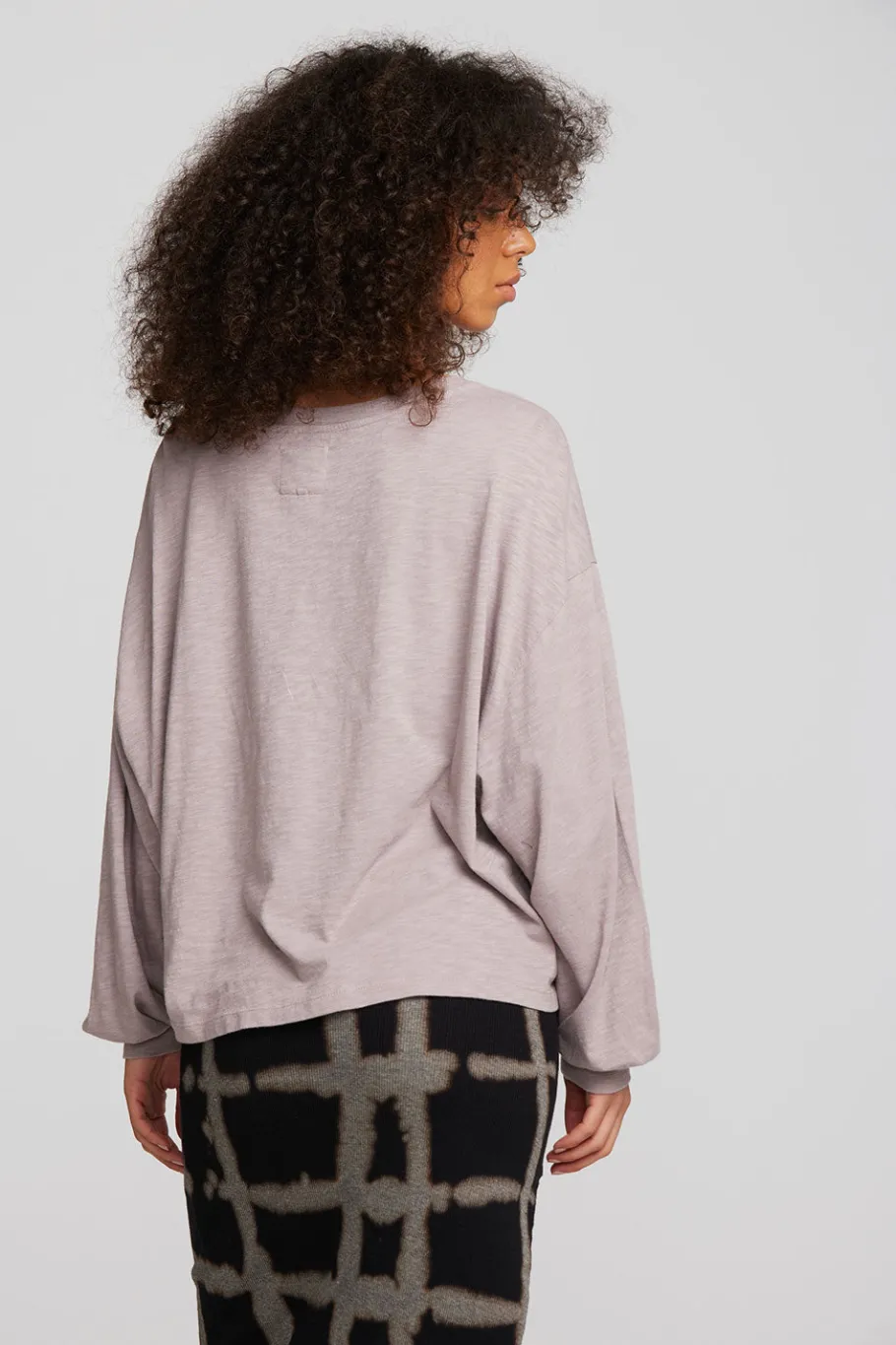 Fashion Chaser Brand Gauze Jersey Long Sleeve Tee