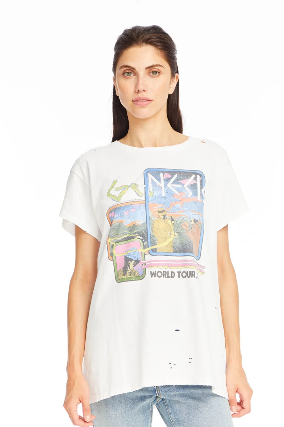 Flash Sale Chaser Brand Genesis - "World Tour '78" Distressed Crew Neck