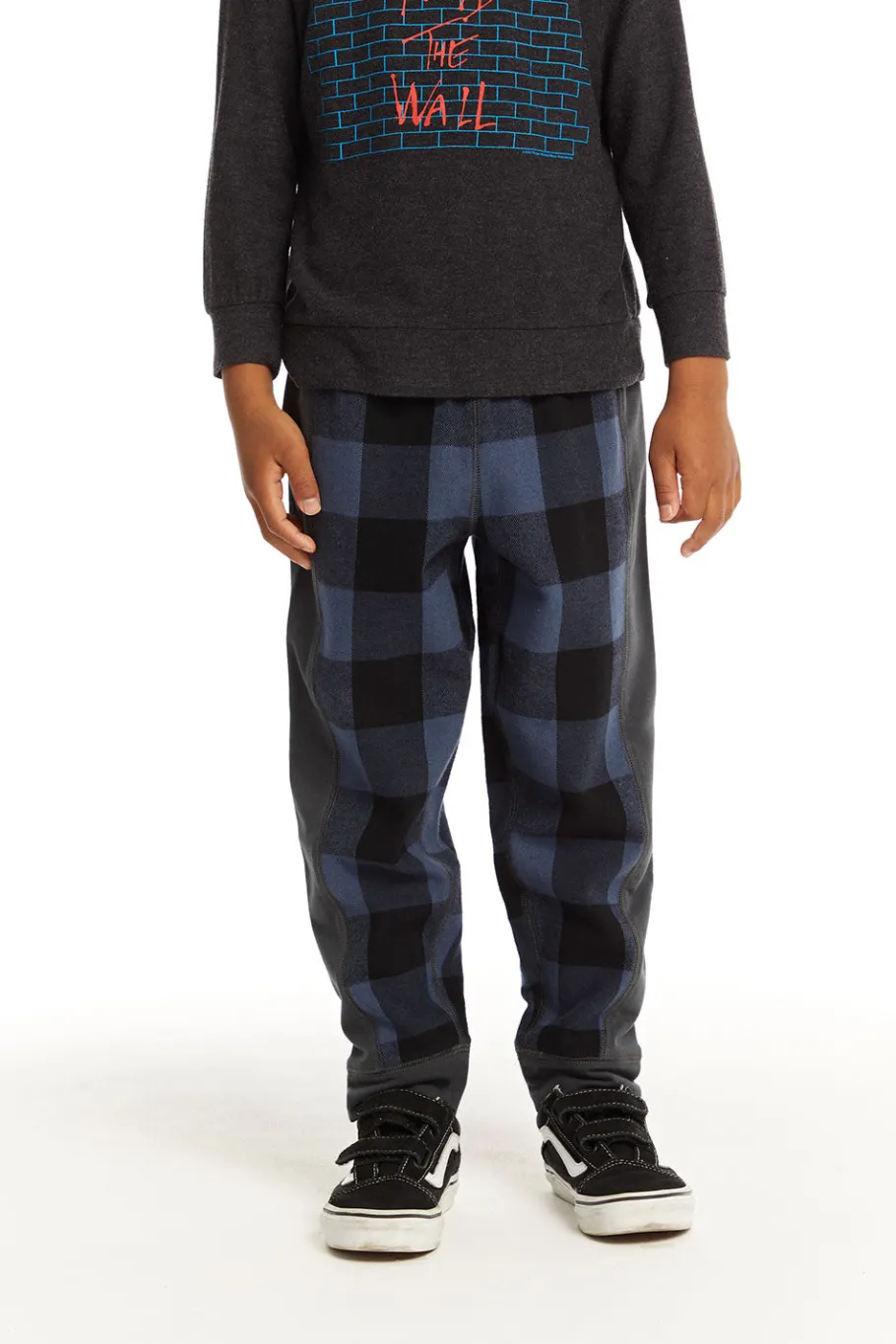 Cheap Chaser Brand Ghost Plaid Side Panel Jogger