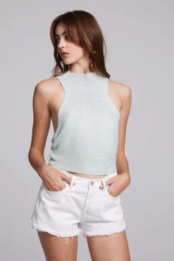 Clearance Chaser Brand Giana Aqua Glass Tank Top