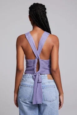 Sale Chaser Brand Giana Violet Tank Top