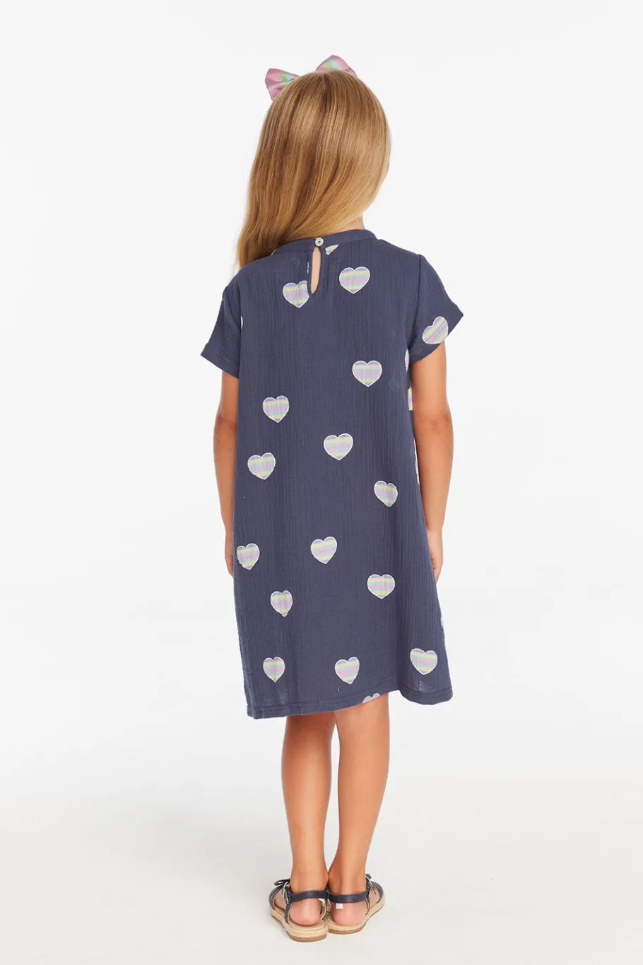 Cheap Chaser Brand Girls Beach Heart T- Shirt Dress
