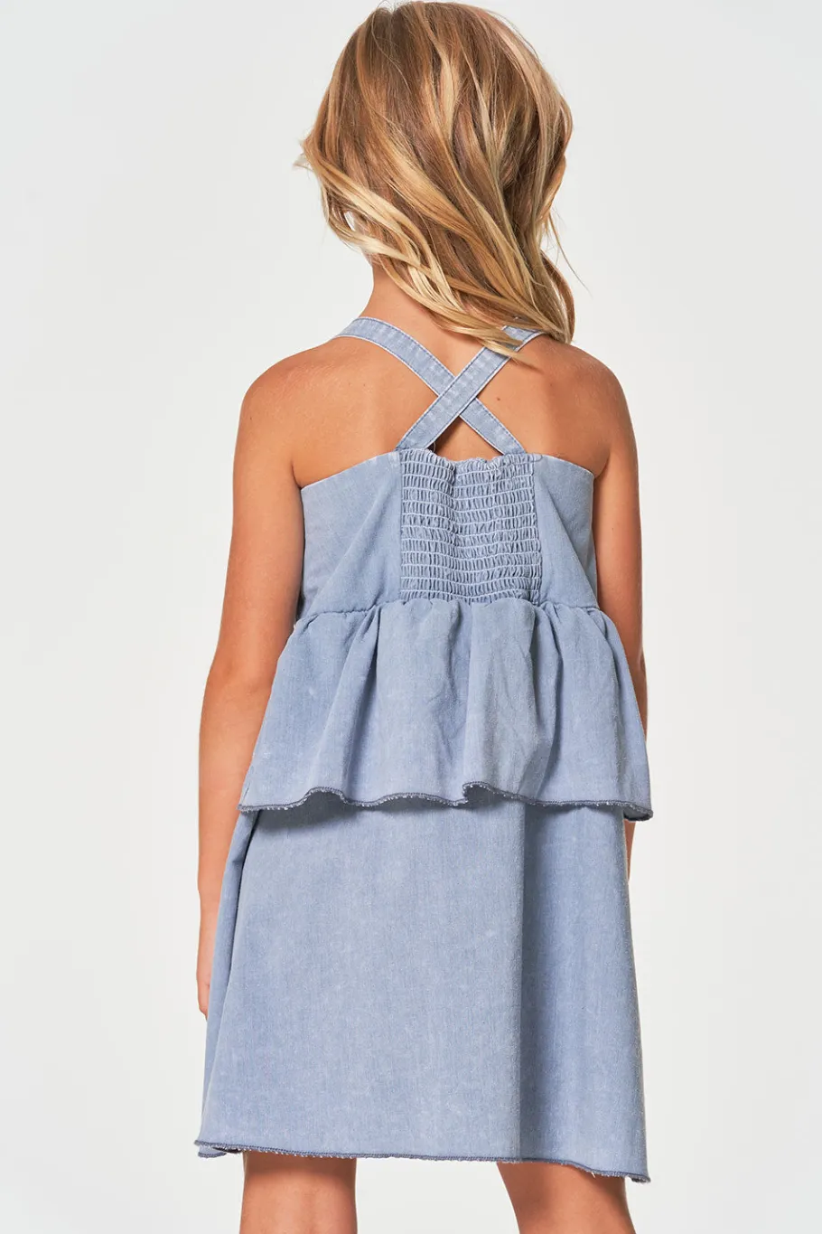 Flash Sale Chaser Brand Girls Coastal Cloth Flouncy Sundress