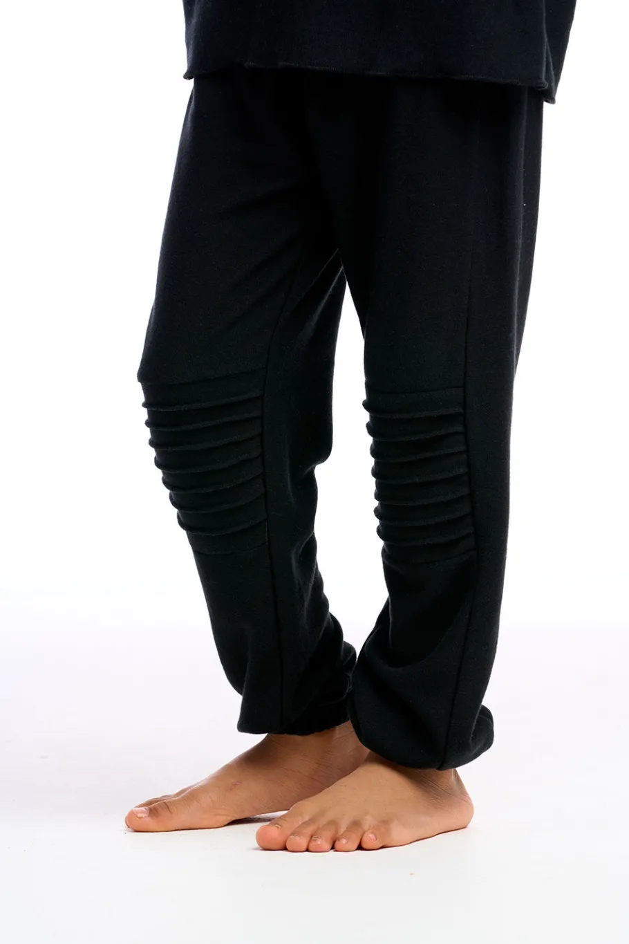 Cheap Chaser Brand Girls Cozy Knit Slouchy Moto Jogger