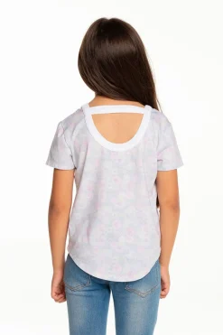 Cheap Chaser Brand Girls Recycled Vintage Jersey Short Sleeve Scoop Back Shirt