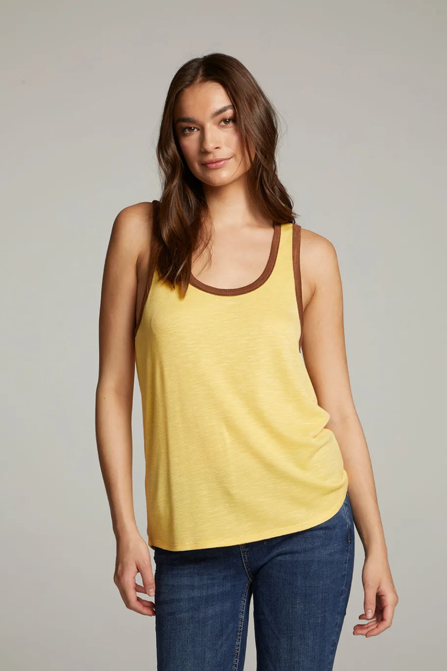 Clearance Chaser Brand Gloria Banana Cream Tank Top