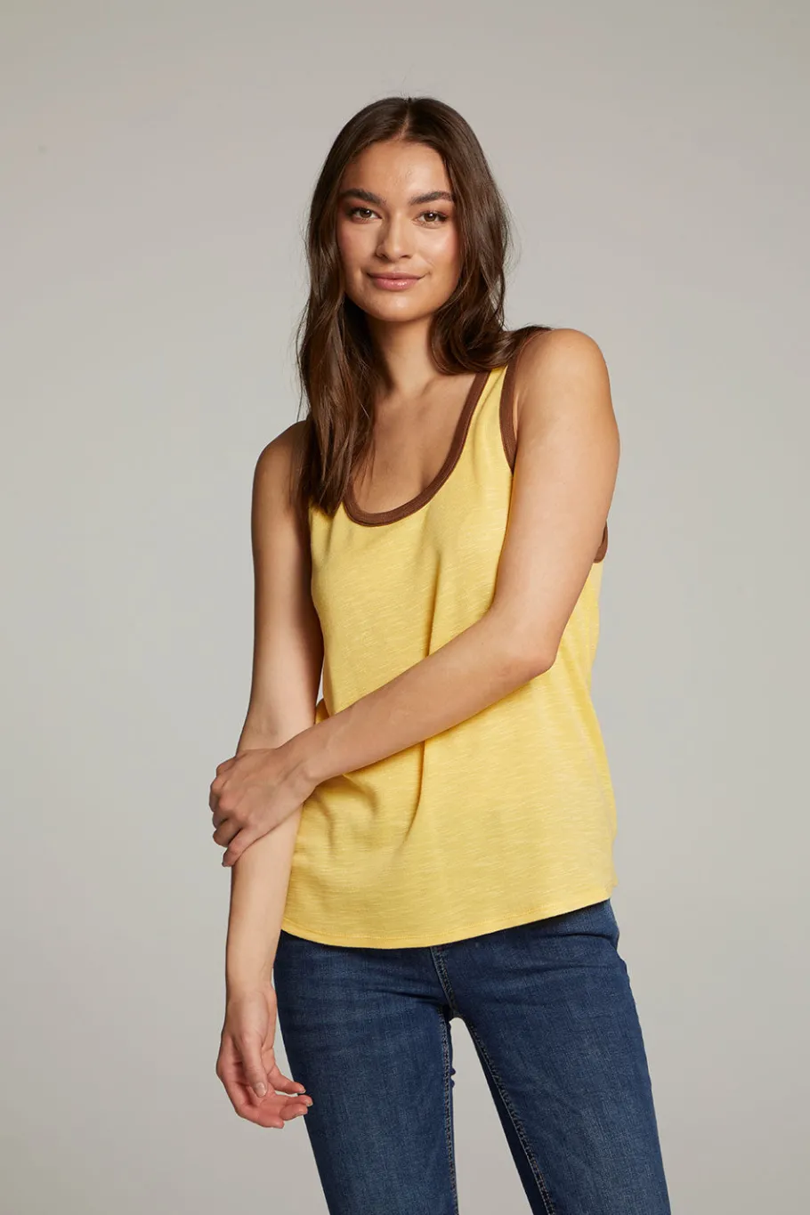 Clearance Chaser Brand Gloria Banana Cream Tank Top
