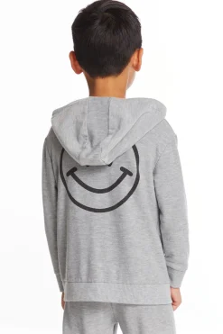 New Chaser Brand Good Times Boys Long Sleeve Zip Up Hoodie