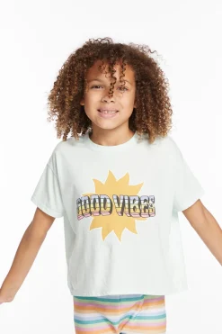Best Sale Chaser Brand Good Vibes Sun Girls Tee