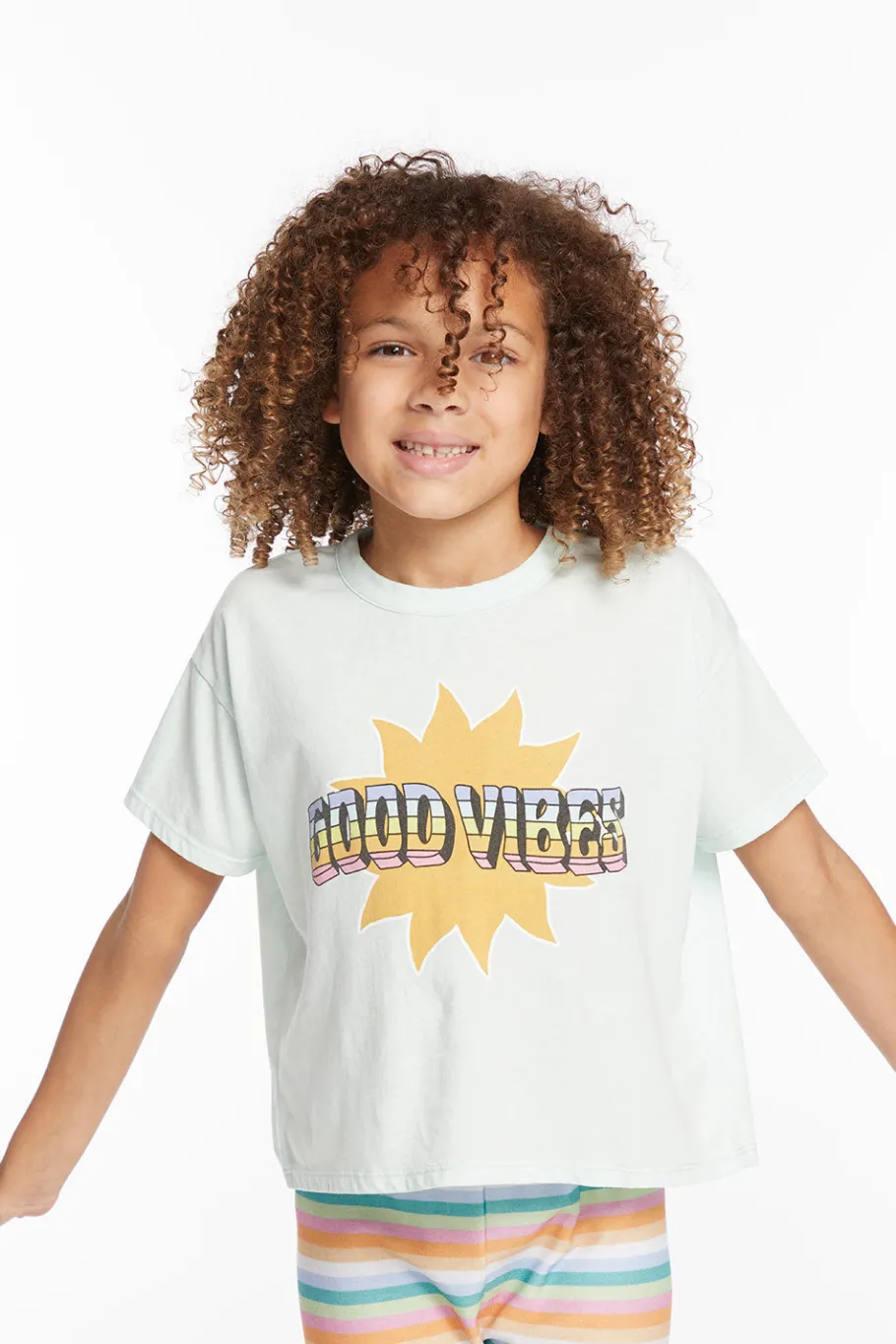 Best Sale Chaser Brand Good Vibes Sun Girls Tee