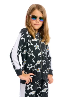 Cheap Chaser Brand Graffiti Saturn Zip Up Hoodie