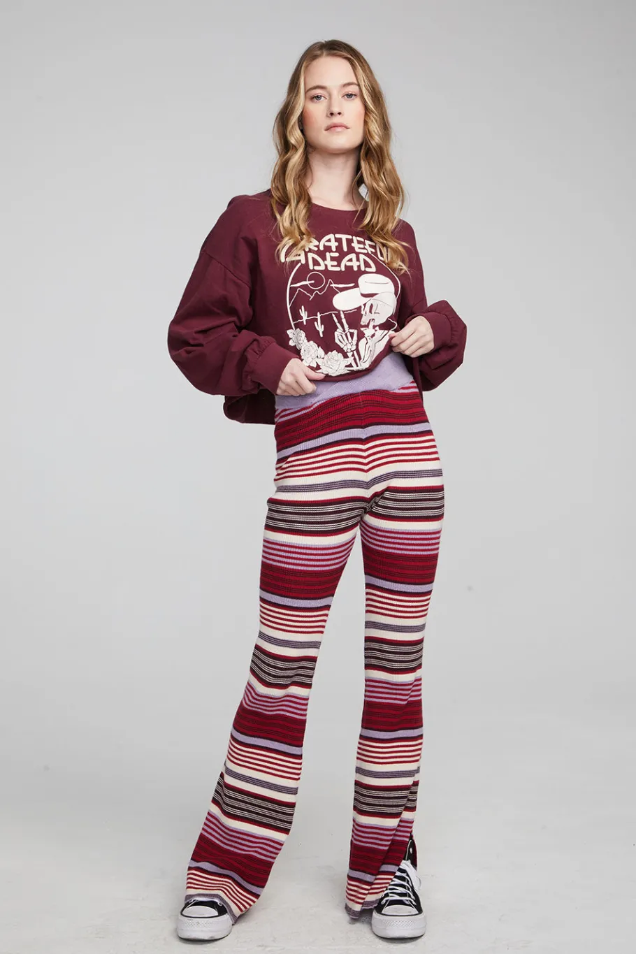 Best Sale Chaser Brand Grateful Dead Desert Skeleton Long Sleeve