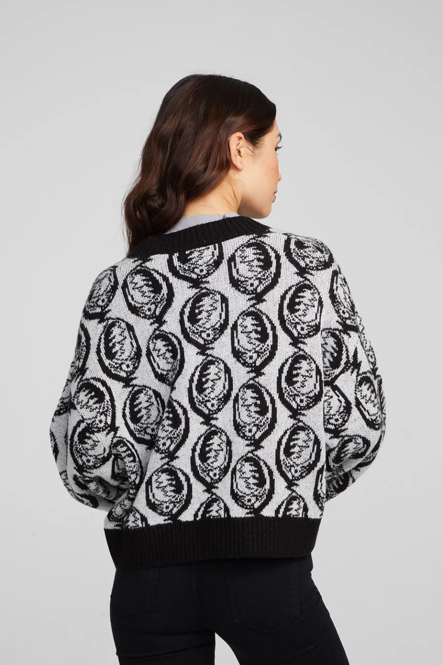 Hot Chaser Brand Grateful Dead Steal Your Face Cardigan