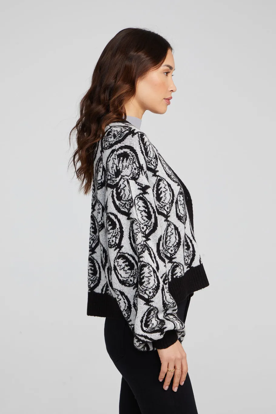 Hot Chaser Brand Grateful Dead Steal Your Face Cardigan