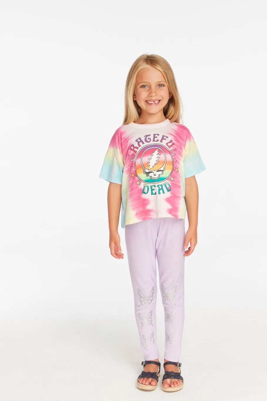 Discount Chaser Brand Grateful Dead Tie Dye Steal Your Face Tee