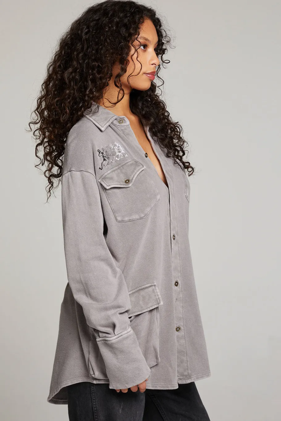 Hot Chaser Brand Grateful Dead Tour Shirt Long Sleeve Button Down
