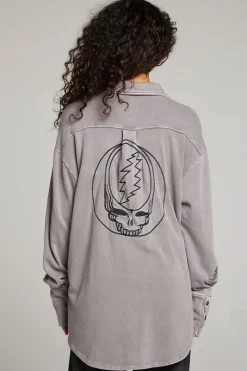 Hot Chaser Brand Grateful Dead Tour Shirt Long Sleeve Button Down