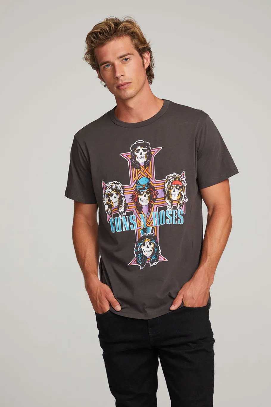 Best Sale Chaser Brand Guns 'n Roses Paradise City Mens Tee