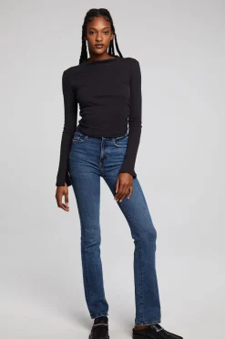 Online Chaser Brand Hailey Licorice Long Sleeve