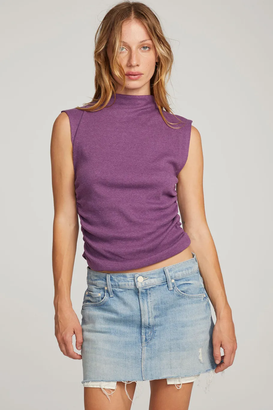 Outlet Chaser Brand Haileyy Eggplant Tank Top