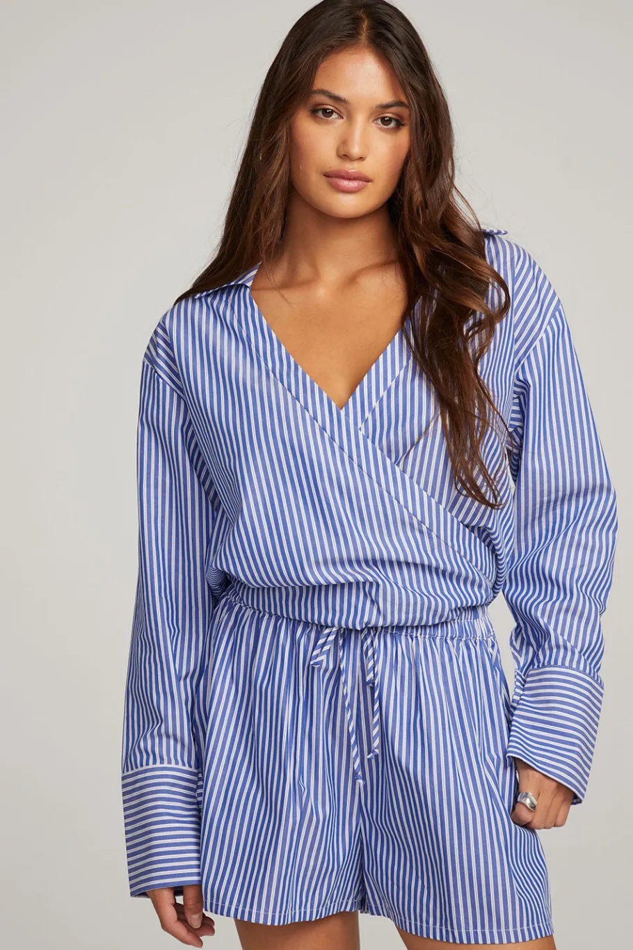 Cheap Chaser Brand Haley Marmont Stripe Blouse