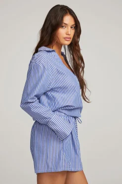 Cheap Chaser Brand Haley Marmont Stripe Blouse