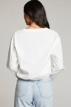 Sale Chaser Brand Haleyy White Blouse