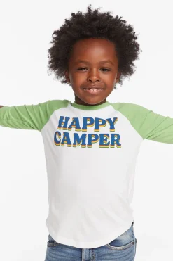 Flash Sale Chaser Brand Happy Camper Boys Baseball Tee