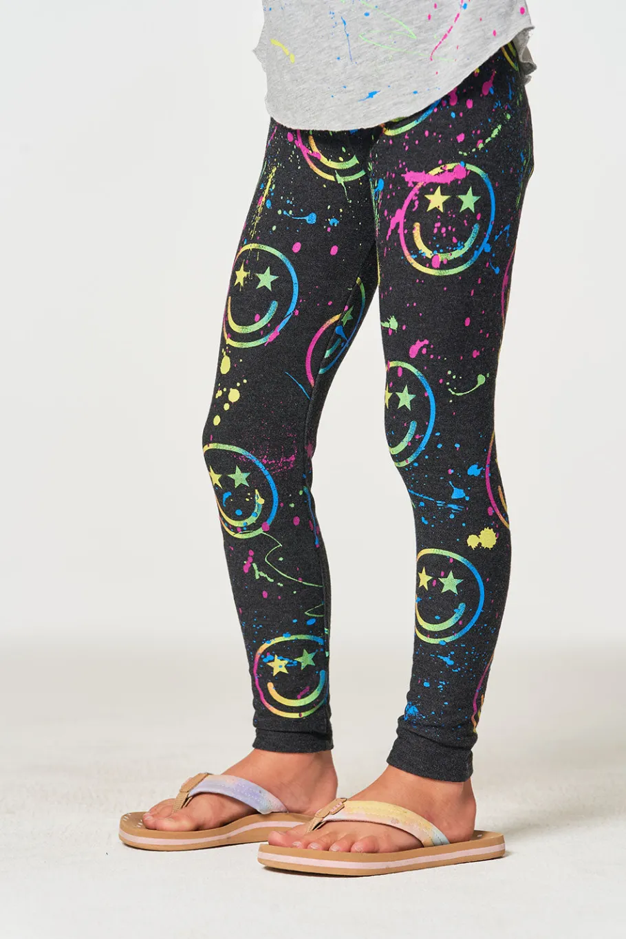 Flash Sale Chaser Brand Happy Face Leggings