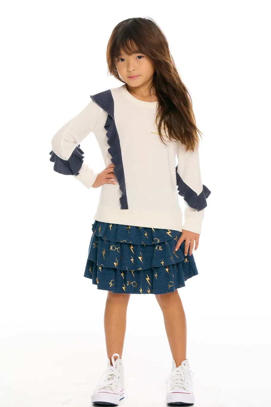 Best Chaser Brand Harry Potter - Hogwarts Ruffle Pullover