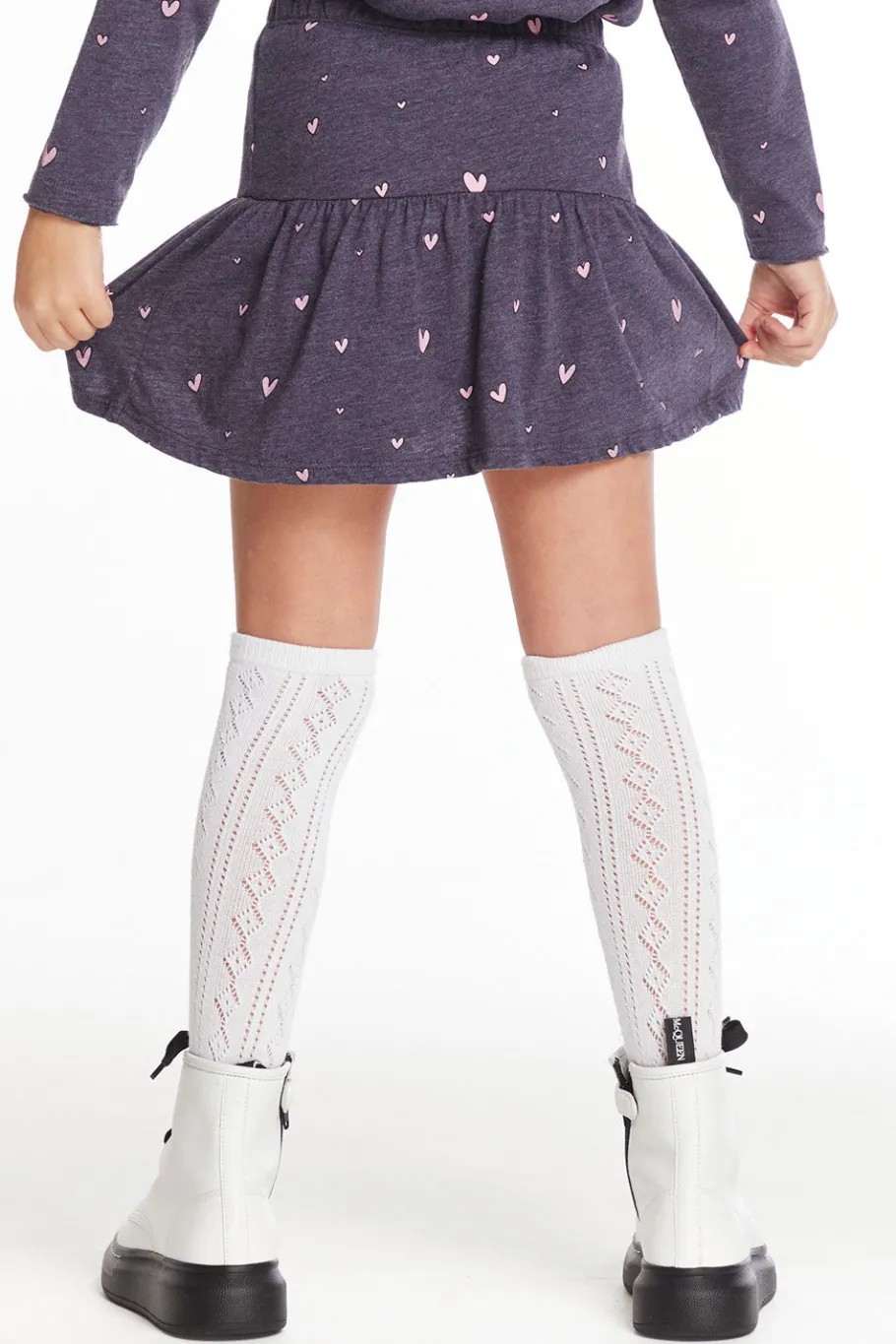 Clearance Chaser Brand Hearts Girls Peplum Skort