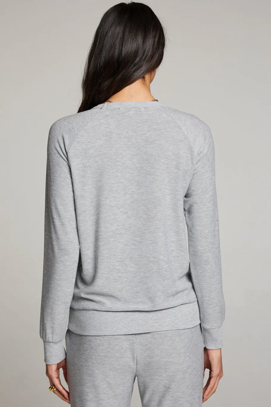 Flash Sale Chaser Brand Heather Grey Long Sleeve Raglan Pullover