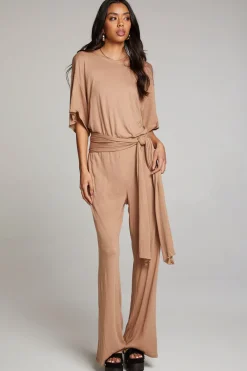 Best Sale Chaser Brand Heather Warm Taupe Jumpsuit